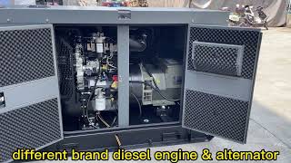 30Kw silent diesel generator set by Perkins engine with Minsun brushless alternator