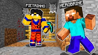 TROLLEI O PIETRINHO FINGINDO SER O HEROBRINE NO MINECRAFT!