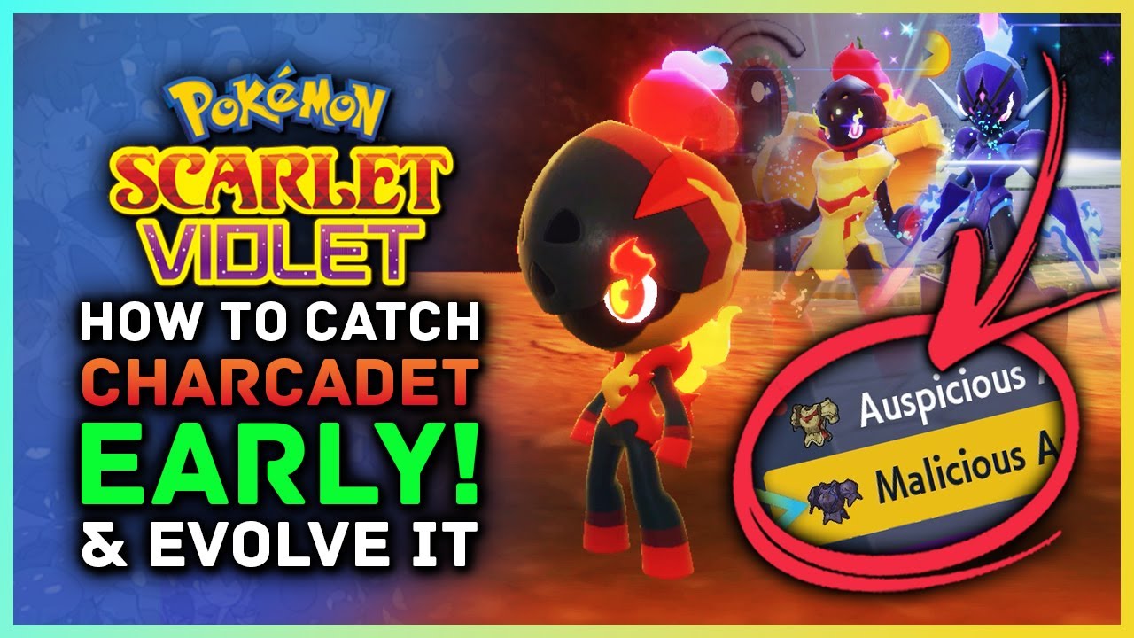 Pokemon Scarlet And Violet - How To Catch Charcadet EARLY & Evolve Into ...