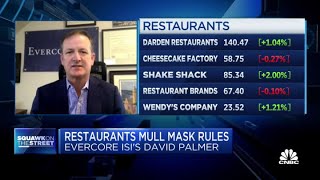 Labor remains larger issue for restaurants than masks: Evercore's David Palmer