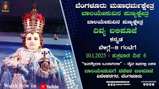 10.01.2025 | Novena Day 6 | Kannada Live Mass | Infant Jesus Shrine, B'lore