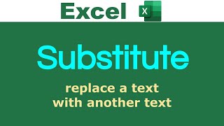 Substitute Function Explained with Example in Excel