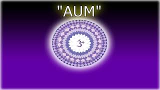 MANTRA AUM. Chakra corona. SAHASRARA