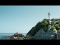 daiozaki lighthouse 4k timelapse stock video