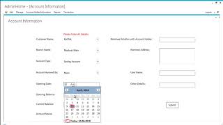 Reserve Bank Management System | Student Projects