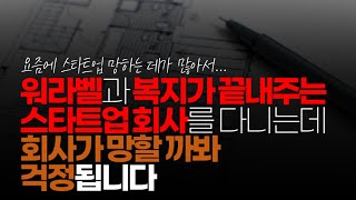 (※시청자사연) 워라벨과 복지가 끝내주는 스타트업 회사를 다니는데 회사가 망할까봐 걱정 됩니다. 이직 준비를 해야 할까요?