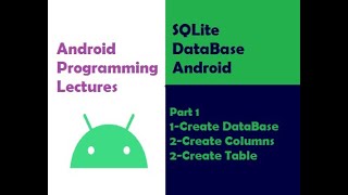 SQLite database android studio | lecture 6 | part1