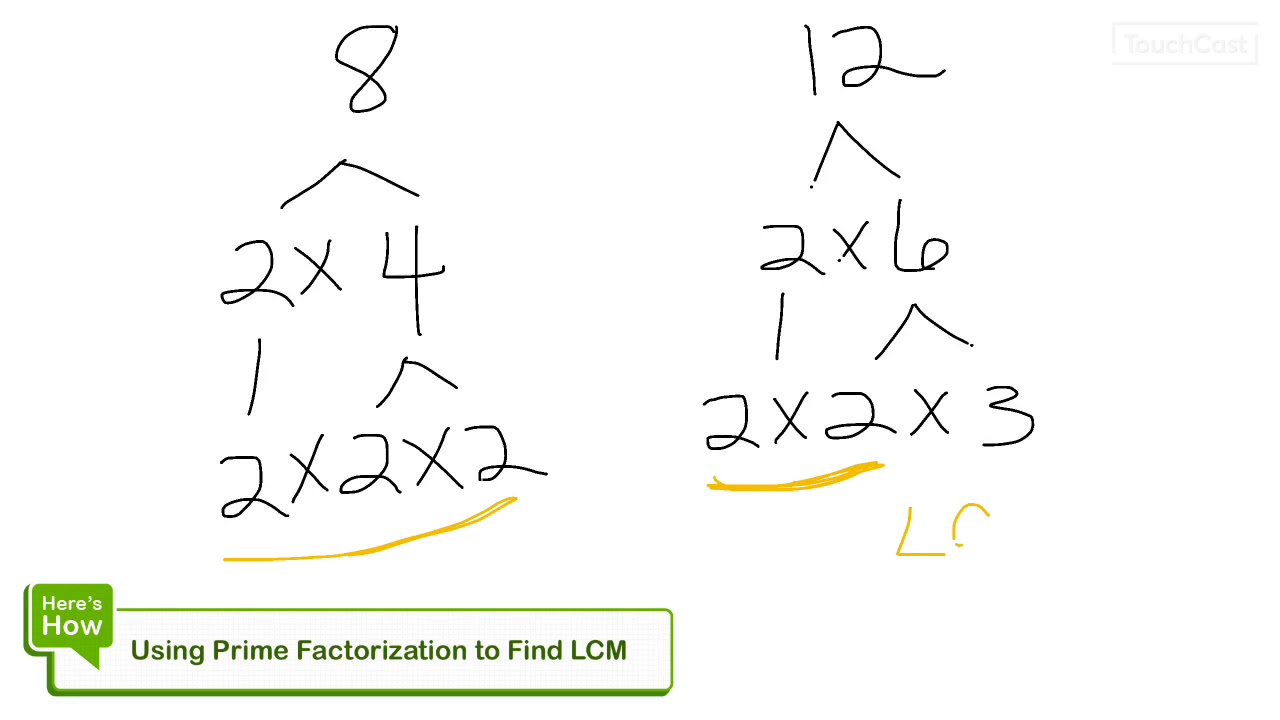 Using Prime Factorization To Find LCM - YouTube