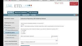 Thesis & Dissertation Prep 3: ETD Administrator Walkthrough I
