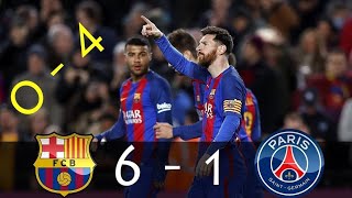 Barcelona 6-5 Psg Best Comeback in Champions League History edit ⚽🔥