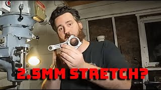 Extending a connecting rod. Can I Stretch it? Machining a custom rod