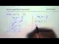 Understanding Solving Simple Logarithmic Equation in Two Ways