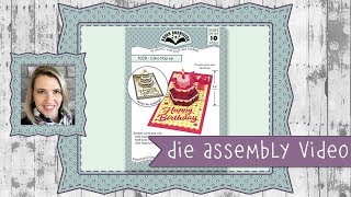 Karen Burniston Die Set #1028 Cake Pop-up Assembly