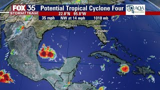 Hurricane center tracking 2 disturbances in the Atlantic