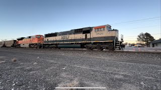 BNSF #6416 Lead’d The NB E-HAFBKM0-09A With Executive Greenstein MAC DP Unit 1/30/24.