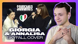 REACTION to GIORGIA \u0026 ANNALISA with SKYFALL | Sanremo 2025 Live Performance Cover Night