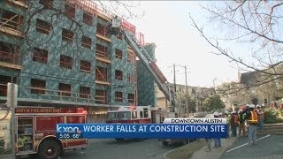 Construction worker falls through flooring, sustains serious injuries