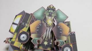 Foldabots Reawaken Review Foldabots, Crypticus. (Papercraft Robot Combiner Transforming Papertoy)