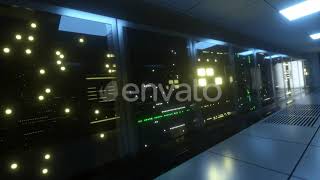 Huge Blocks of Server Data in the Room | Motion Graphics - Envato elements