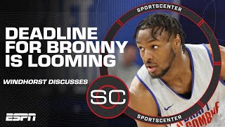 ‘All signs point to’ Bronny James remaining in 2024 NBA Draft - Windhorst | SportsCenter