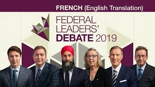 French Federal Leaders' Debate 2019 (English translation) Part 1