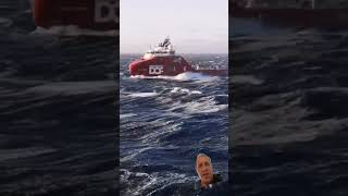 North Sea the deadliest sea #oceanlover #ocean #boat #ship #wavescrashing #viral #viralvideo