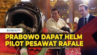 Presiden Prabowo Terima Cenderamata Helm Pilot Rafale dari Menhan Prancis