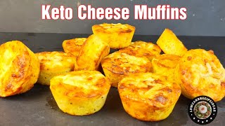 HOW TO MAKE KETO CHEESE MUFFINS - EASY, CHEESY, YUMMY WITH 3 FLOUR OPTIONS !