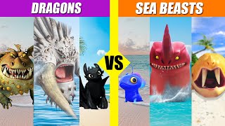 How To Train Your Dragon vs The Sea Beast Battles | SPORE