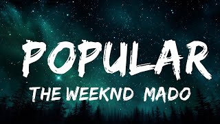 1 Hour |  The Weeknd, Madonna, Playboi Carti - Popular (Clean - Lyrics)  | Popular Hits Lyrics