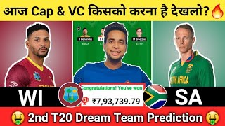WI vs SA Dream11 Team|West Indies vs South Africa Dream11|WI vs SA Dream11 Today Match Prediction