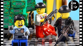Lego Dashing Bank Robbery Heist City Police Academy School Brickfilm Stop Motion Animation