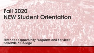 EOPS New Student Orientation