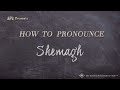 How to Pronounce Shemagh (Real Life Examples!)