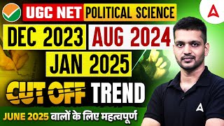 UGC NET Political Science | UGC NET - DEC 2023/AUG 2024/JAN 2025/ | Cut Off Trend