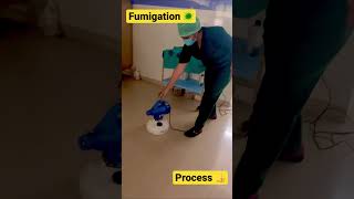 Fumigation process🦠 #shorts #ytshorts #medical #neet #trending #fumigation #procedure #infection