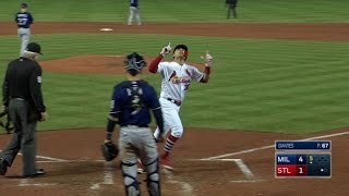 MIL@STL: Diaz cracks a solo shot left field