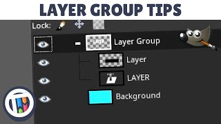 How to use Group Layers in GIMP