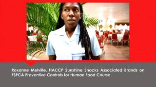 Roxanne Melville, FSPCA Preventive Controls for Human Food Course