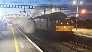 73082 Camelot \u0026 WCR 37669 depart Didcot Parkway heading back to the Bluebell Railway 1/10/18