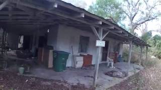 abandoned cat house w cool old Zenith console tv