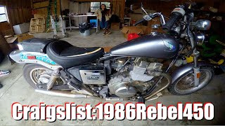 Craigslist Run: 1986 Honda Rebel 450