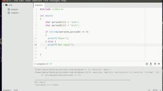 Learn C - strcmp, sting comparison