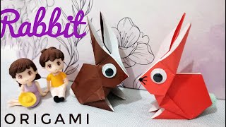 How to make Origami BUNNY easy step by step [2022] Tutorial Cara membuat KELINCI dari kertas origami