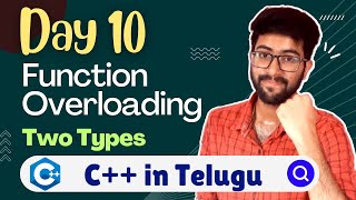 Day 10 : Function Overloading in C++ | C++/Cpp Course in Telugu | Vamsi Bhavani