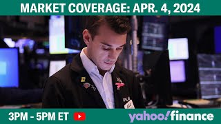 Stock market today: Stocks slide after Fedspeak as oil surges, March jobs report on deck | 4/4/24