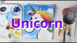 Painting an Unicorn Step By Step | Art Challenge_26