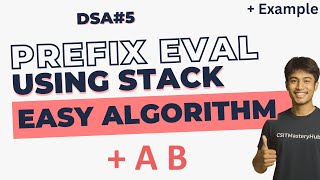 Evaluate Prefix Expression Using Stack | Algorithm & Important Example | DSA - 5