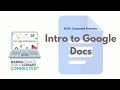 Intro to Google Docs