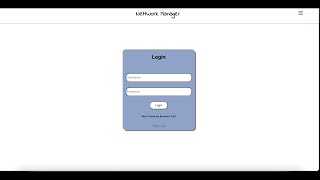 NettWork Manager (Full-Stack Web Application)